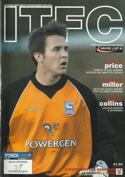 Ipswich Town v Kidderminster Harriers  13-Aug-2008