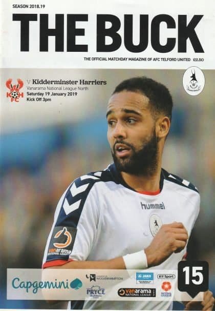 AFC Telford United v Kidderminster Harriers 19-Jan-2019