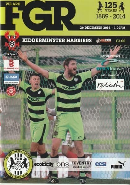 Forest Green Rovers v Kidderminster Harriers  26-Dec-2014