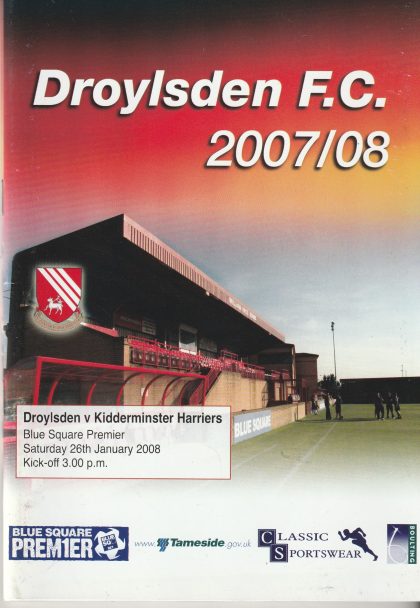 Droylsden v Kidderminster Harriers 26-Jan-2008