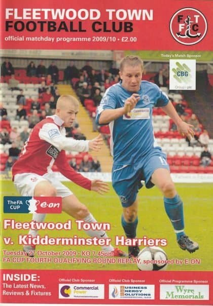 Fleetwood Town v Kidderminster Harriers  27-Oct-2009