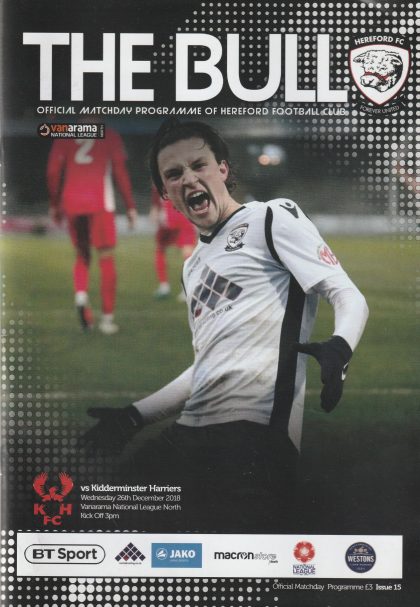 Hereford United v Kidderminster Harriers 28-Dec-2018