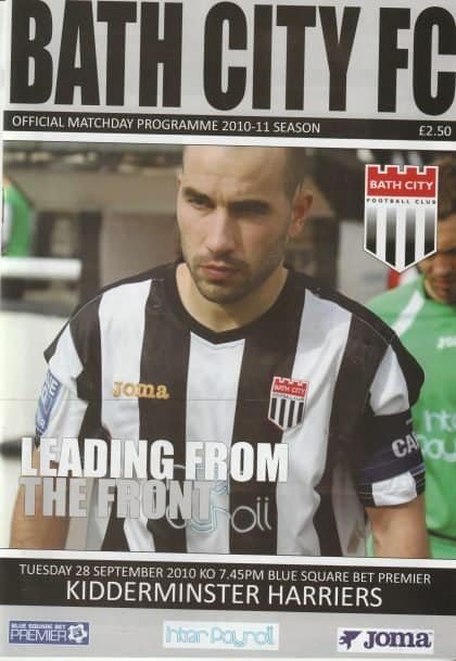 Bath City v Kidderminster Harriers 28-Sep-2010
