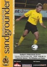 Southport v Kidderminster Harriers 30-Dec-2006