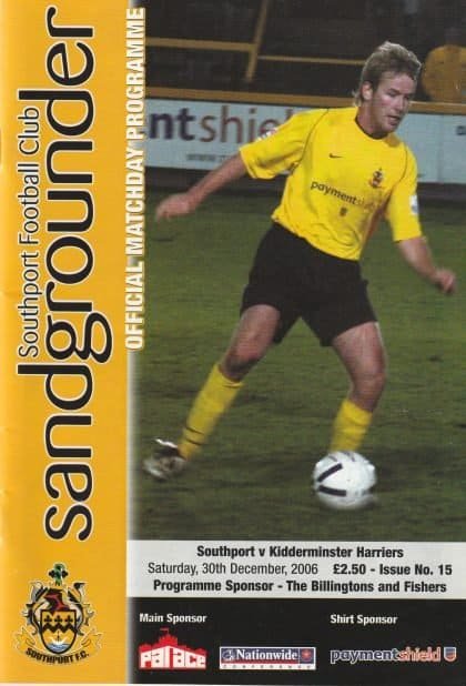 Southport v Kidderminster Harriers 30-Dec-2006