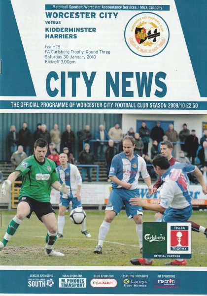 Worcester City v Kidderminster Harriers 30-Jan-2010