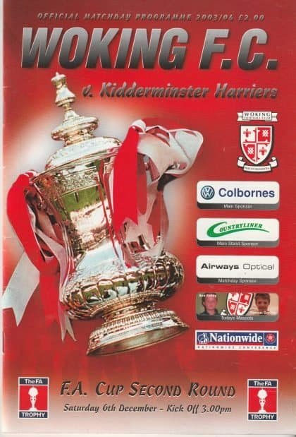 Woking v Kidderminster Harriers   06-Dec-2003