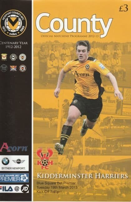 Newport County v Kidderminster Harriers 19-Mar-2013