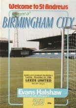 Birmingham City v Leeds United  22-Nov-1988