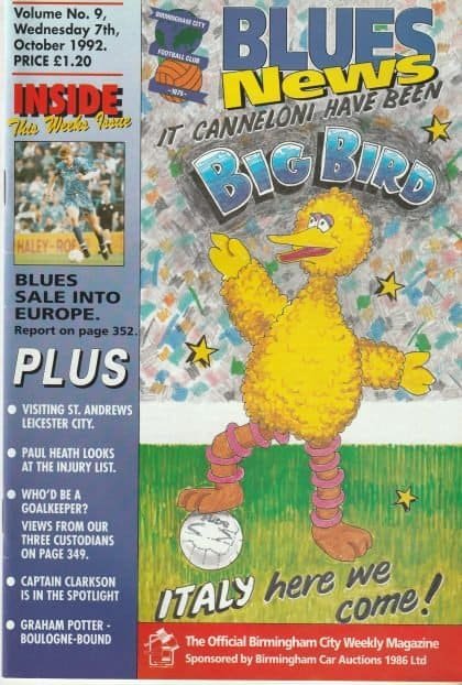 Birmingham City v Leicester City 07-Oct-1992