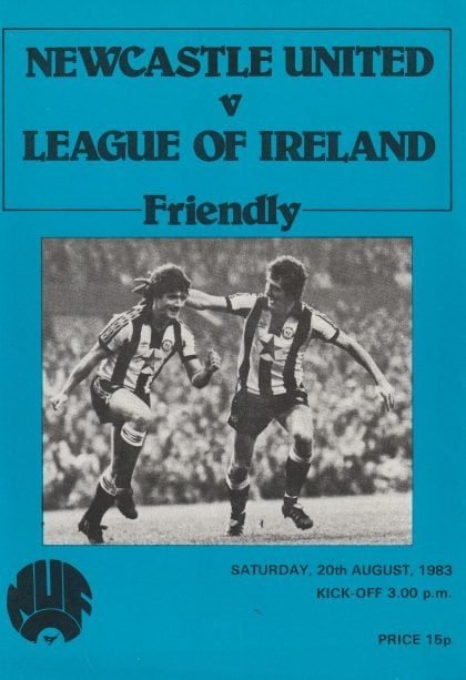 Newcastle United v League of Ireland   20-Aug-1983