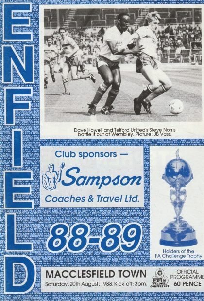 Enfield v Macclesfield Town 20-Aug-1988