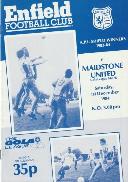 Enfield v Maidstone United   01-Dec-1984