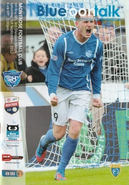 Peterhead v Montrose 01-Sep-2012