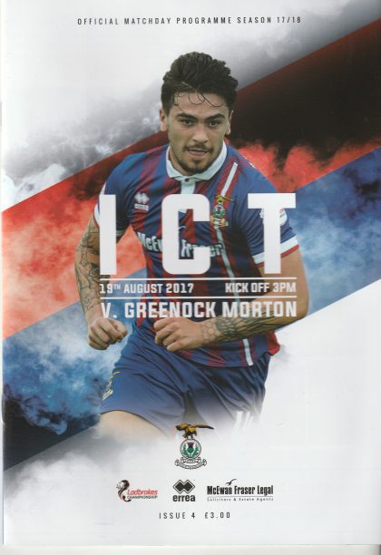 Inverness Caledonian Thistle v Greenock Morton 19-Aug-2017