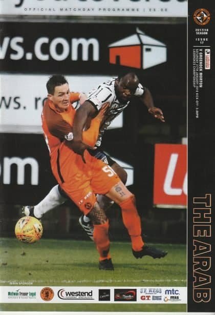 Dundee United v Greenock Morton 27-Jan-2018
