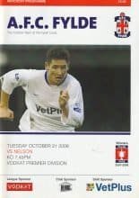 AFC Fylde v Nelson  21-Oct-2008
