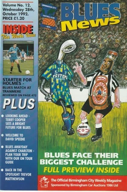 Birmingham City v Newcastle United 28-Oct-1992