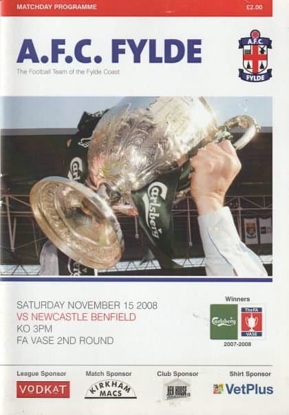 AFC Fylde v Newcastle Benfield 15-Nov-2008