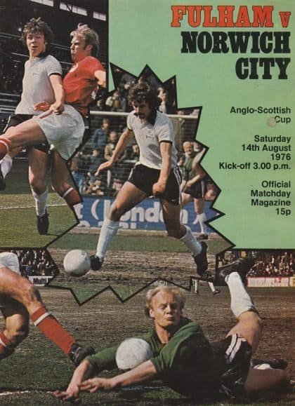 Fulham v Norwich City 14-Aug-1976