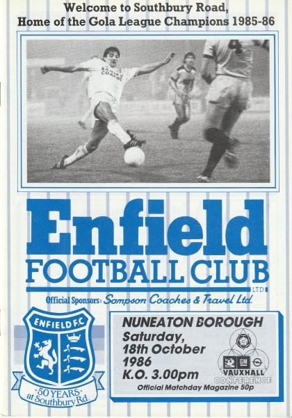 Enfield v Nuneaton Borough  18-Oct-1986