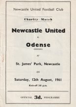 Newcastle United v Odense  12-Aug-1961