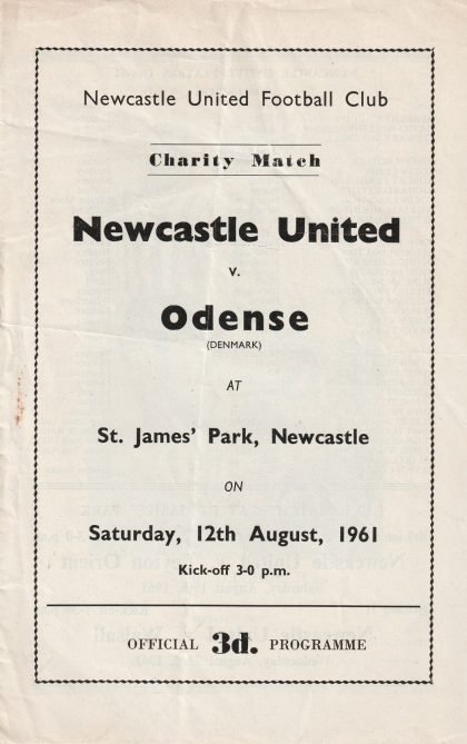 Newcastle United v Odense  12-Aug-1961