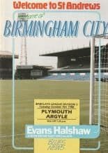 Birmingham City v Plymouth Argyle 04-Oct-1988