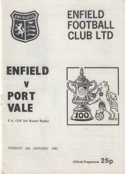 Enfield v Port Vale 06-Jan-1981
