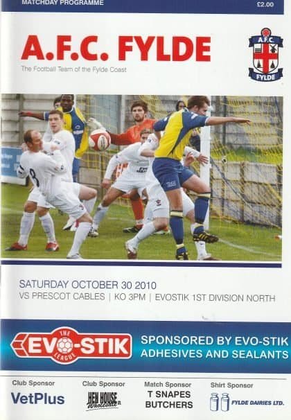 AFC Fylde v Prescot Cables  30-Oct-2010