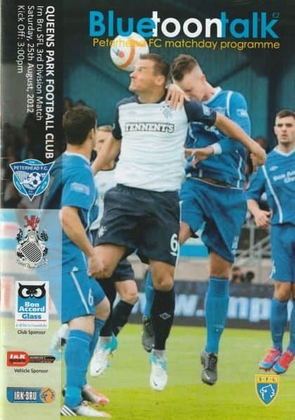 Peterhead v Queens Park 25-Aug-2012