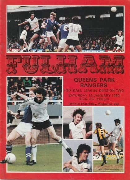 Fulham v Queens Park Rangers 19-Jan-1980