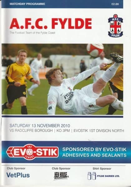 AFC Fylde v Radcliffe Borough 13-Nov-2010