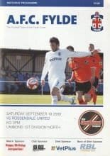 AFC Fylde v Rossendale United 19-Sep-2009