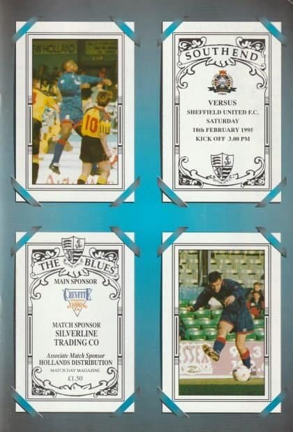 Southend United v Sheffield United  18-Feb-1995