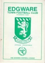Edgware v Southall  31-Aug-1991