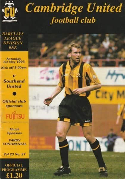 Cambridge United v Southend United 01-May-1993