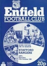 Enfield v Stafford Rangers  17-Oct-1981