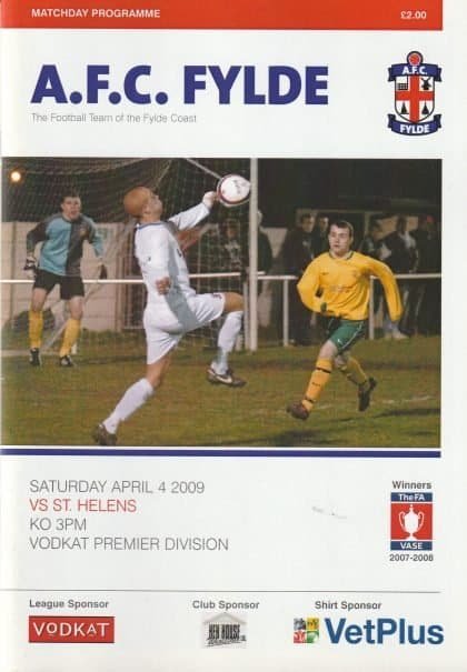 AFC Fylde v St Helens Town 04-Apr-2009