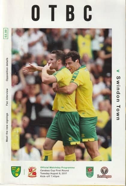 Norwich City v Swindon Town 08-Aug-2017
