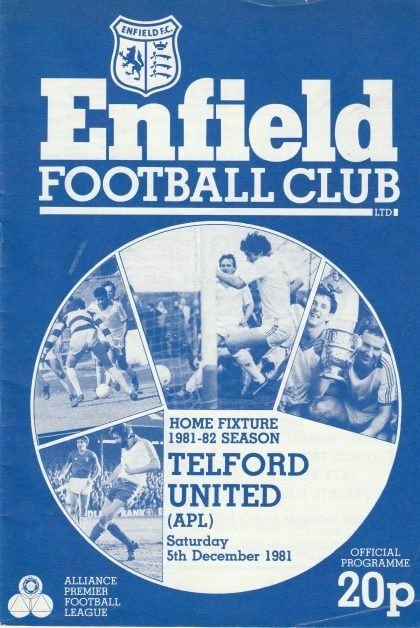 Enfield v Telford United  05-Dec-1981