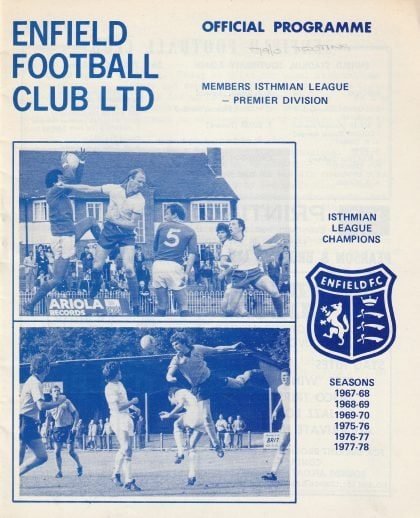 Enfield v Tooting & Mitcham United  10-Nov-1979