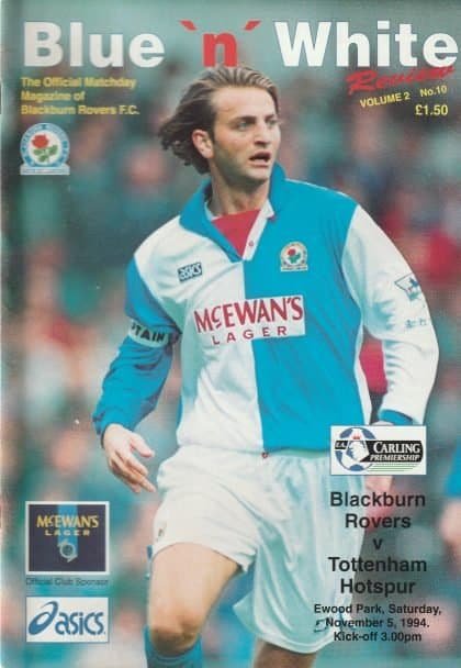Blackburn Rovers v Tottenham Hotspur 05-Nov-1994