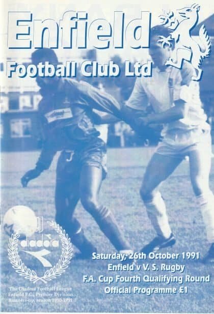 Enfield v V.S. Rugby  26-Oct-1991