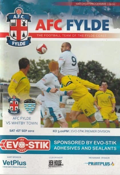 AFC Fylde v Whitby Town 01-Sep-2012