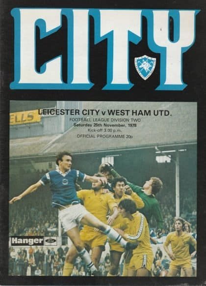 Leicester City v West Ham United 25-Nov-1978