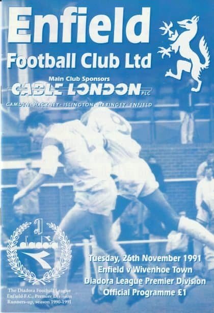 Enfield v Wivenhoe Town  26-Nov-1991
