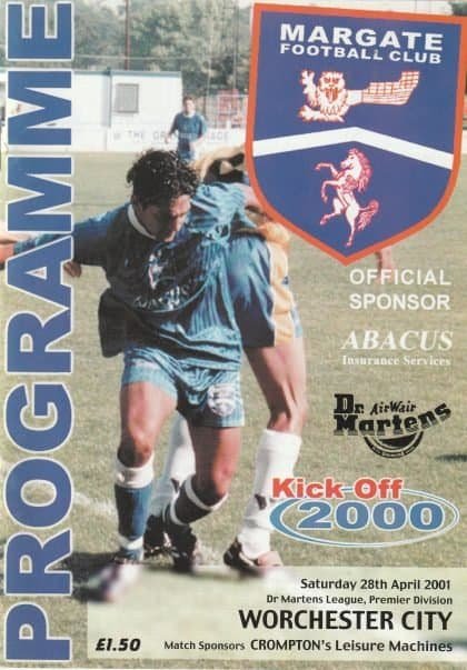 Margate v Worcester City 28-Apr-2001