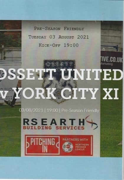 Ossett Albion v York City XI  03-Aug-2021