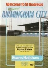 Birmingham City v Crystal Palace 10-Dec-1988